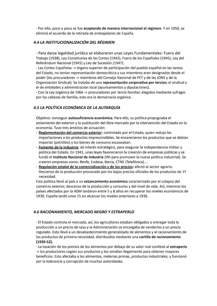 LA DICTADURA FRANQUISTA: LA POSGUERRA (1939-1959)
1. EL CARÁCTER DEL RÉGIMEN FRANQUISTA
1.1 UN RÉGIMEN DICTATORIAL
Pretendía ser un nuevo or