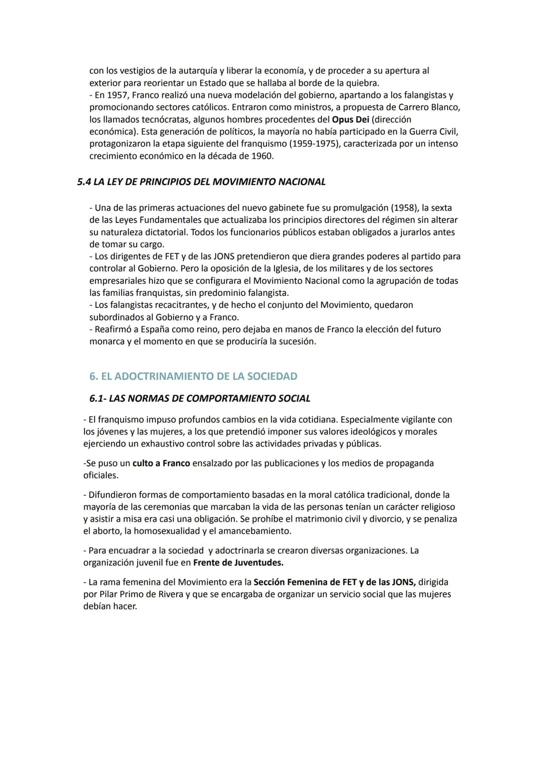 LA DICTADURA FRANQUISTA: LA POSGUERRA (1939-1959)
1. EL CARÁCTER DEL RÉGIMEN FRANQUISTA
1.1 UN RÉGIMEN DICTATORIAL
Pretendía ser un nuevo or
