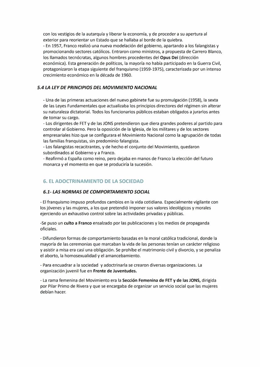 LA DICTADURA FRANQUISTA: LA POSGUERRA (1939-1959)
1. EL CARÁCTER DEL RÉGIMEN FRANQUISTA
1.1 UN RÉGIMEN DICTATORIAL
Pretendía ser un nuevo or