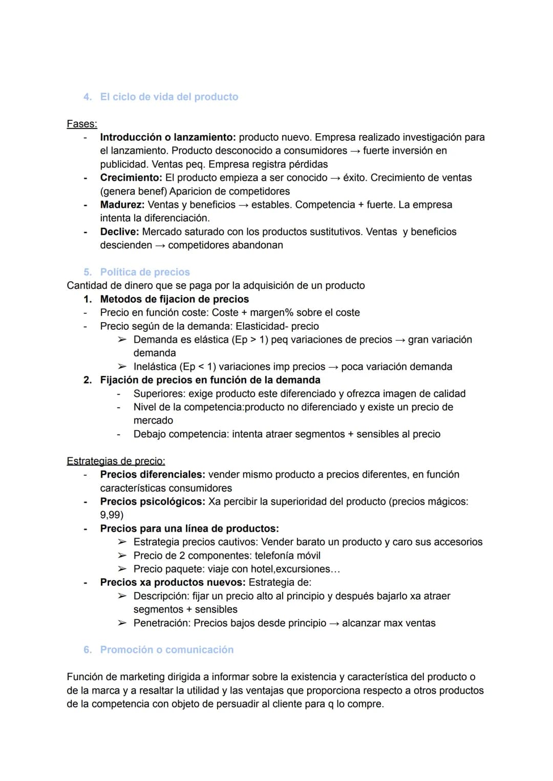 TEMA 9
LOS INSTRUMENTOS DEL MARKETING MIX
1. El marketing mix
Integra y combina las decisiones que la empresa debe adoptar acerca de los atr
