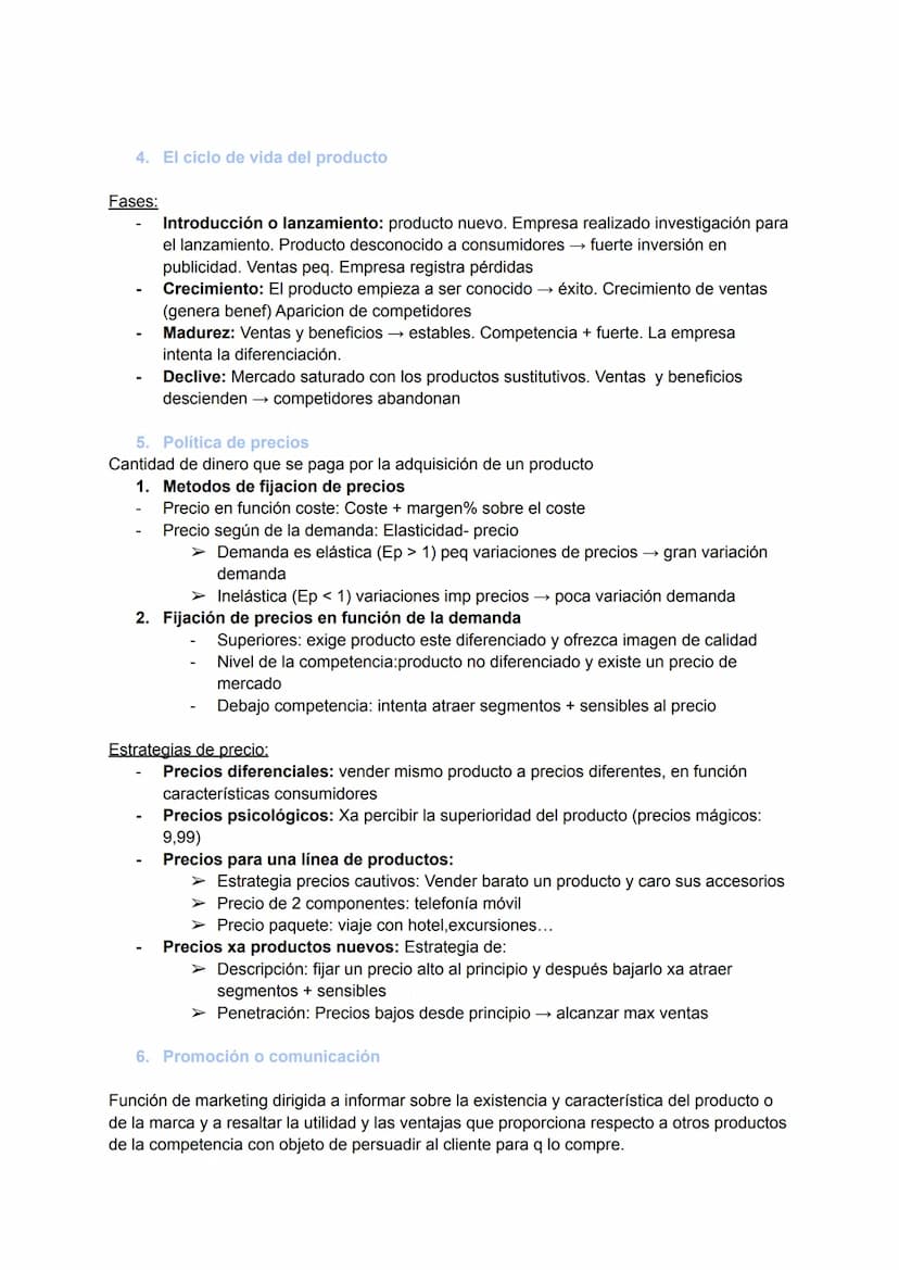 TEMA 9
LOS INSTRUMENTOS DEL MARKETING MIX
1. El marketing mix
Integra y combina las decisiones que la empresa debe adoptar acerca de los atr