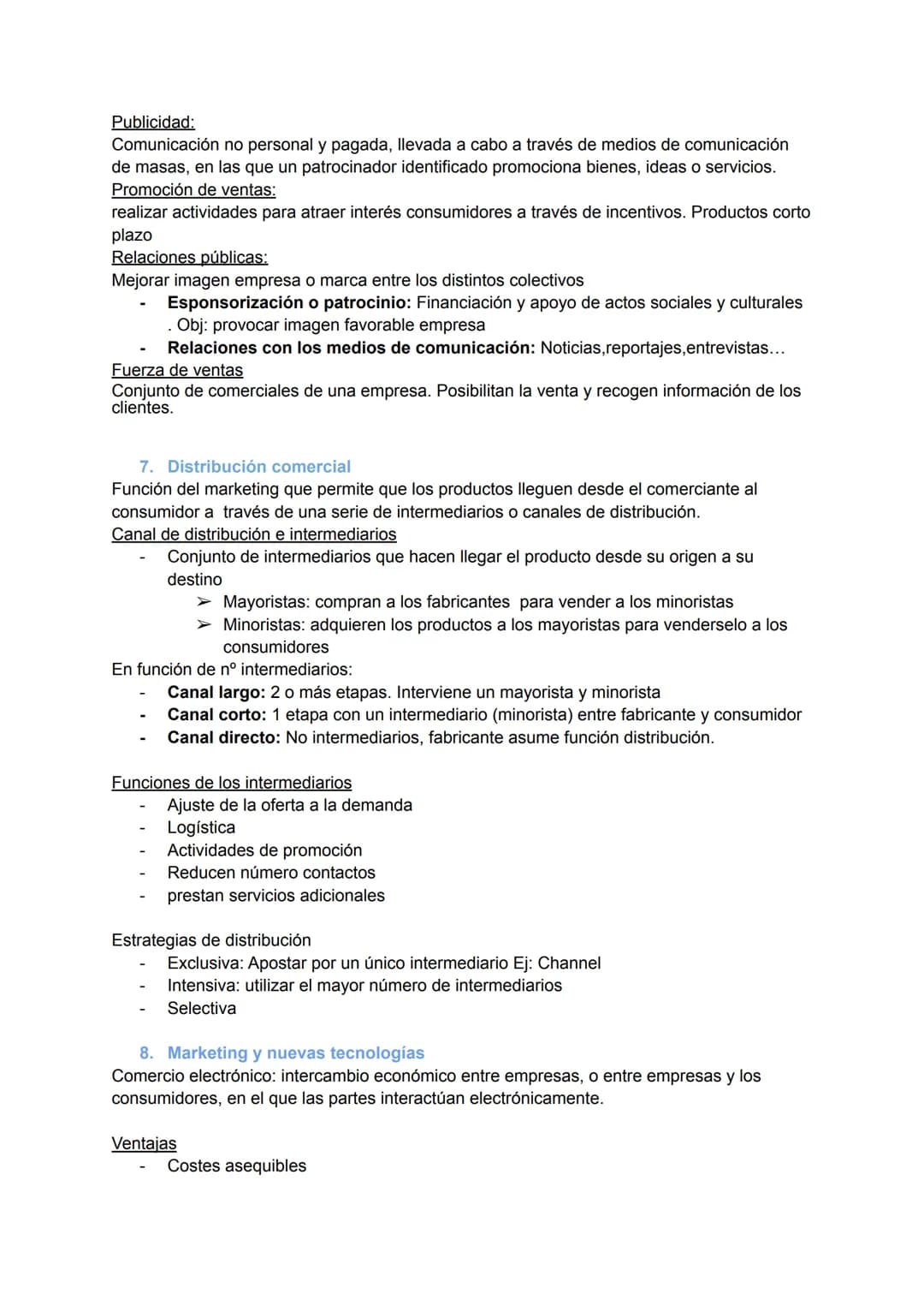 TEMA 9
LOS INSTRUMENTOS DEL MARKETING MIX
1. El marketing mix
Integra y combina las decisiones que la empresa debe adoptar acerca de los atr