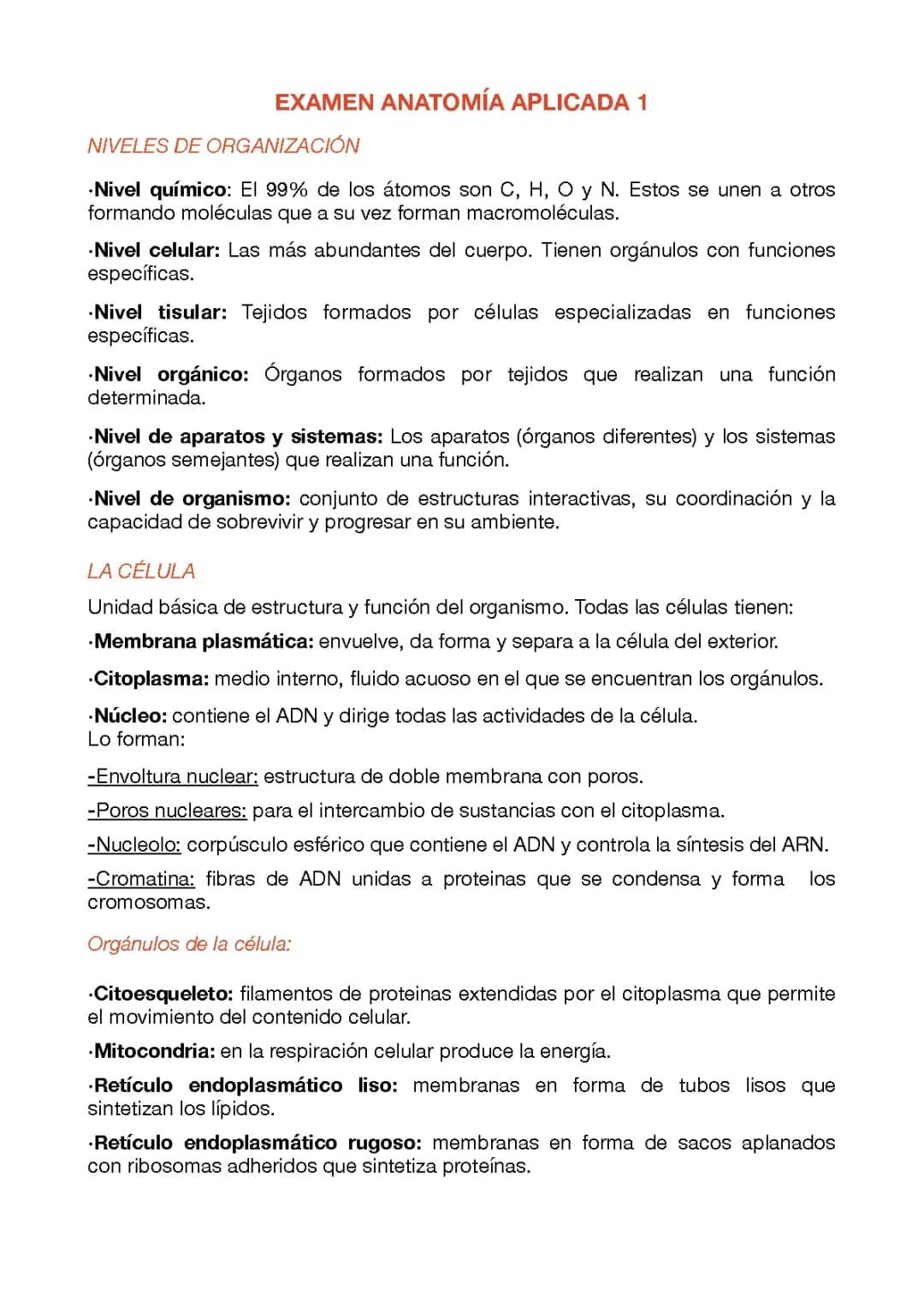 Anatomía 1ºBach