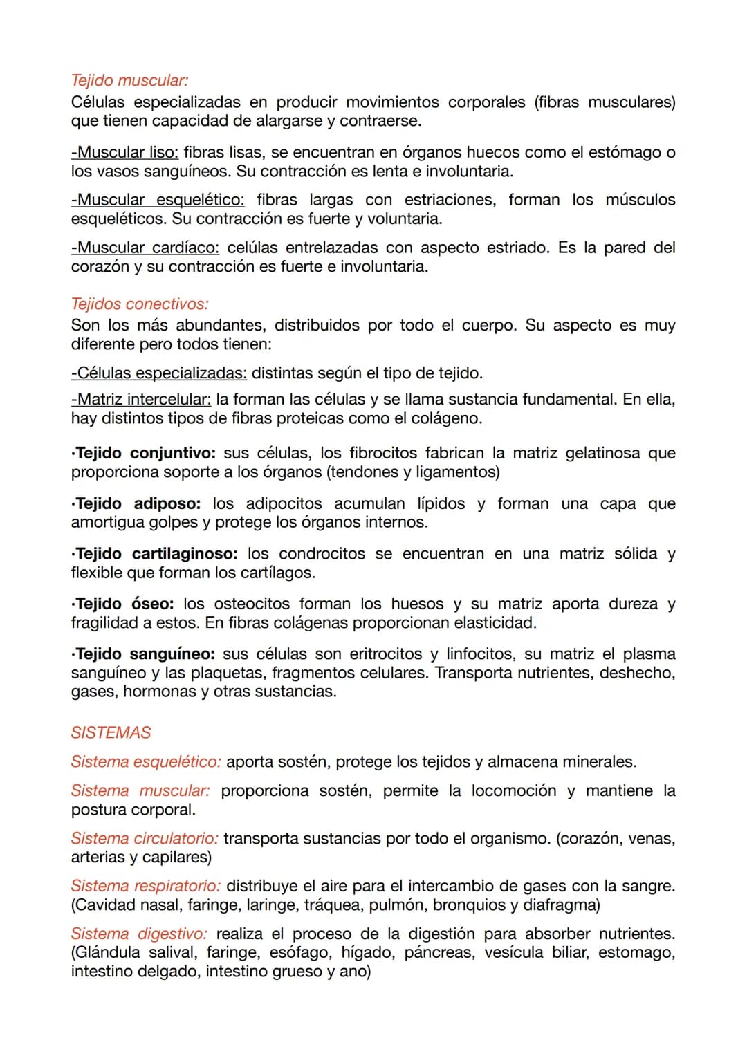 EXAMEN ANATOMÍA APLICADA 1
NIVELES DE ORGANIZACIÓN
•Nivel químico: El 99% de los átomos son C, H, O y N. Estos se unen a otros
formando molé