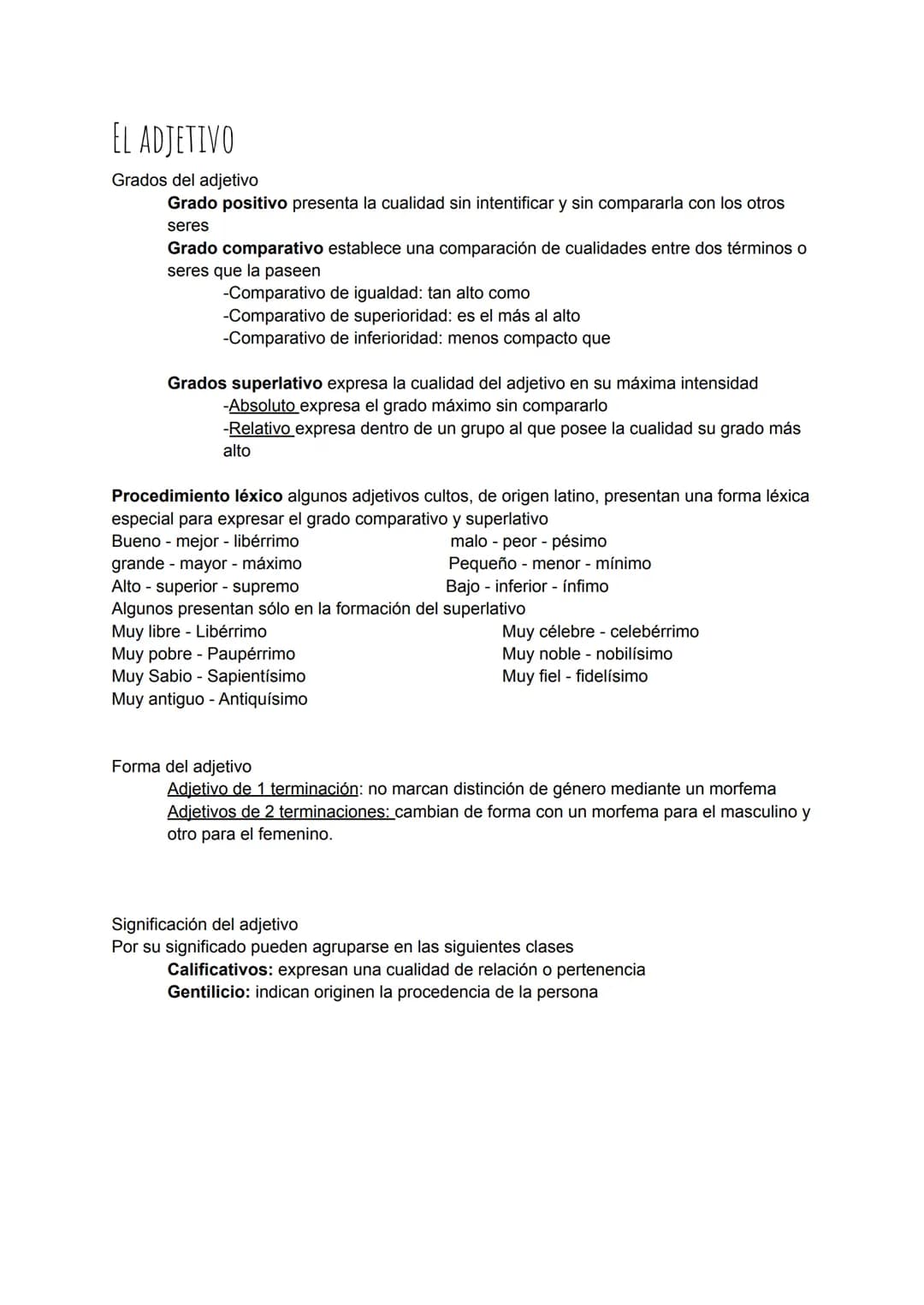 LA PALABRA CATEGORÍAS GRAMATICALES
-La palabra es una unidad lingüística divisible en unidades más pequeñas (monemas) que
poseen significado