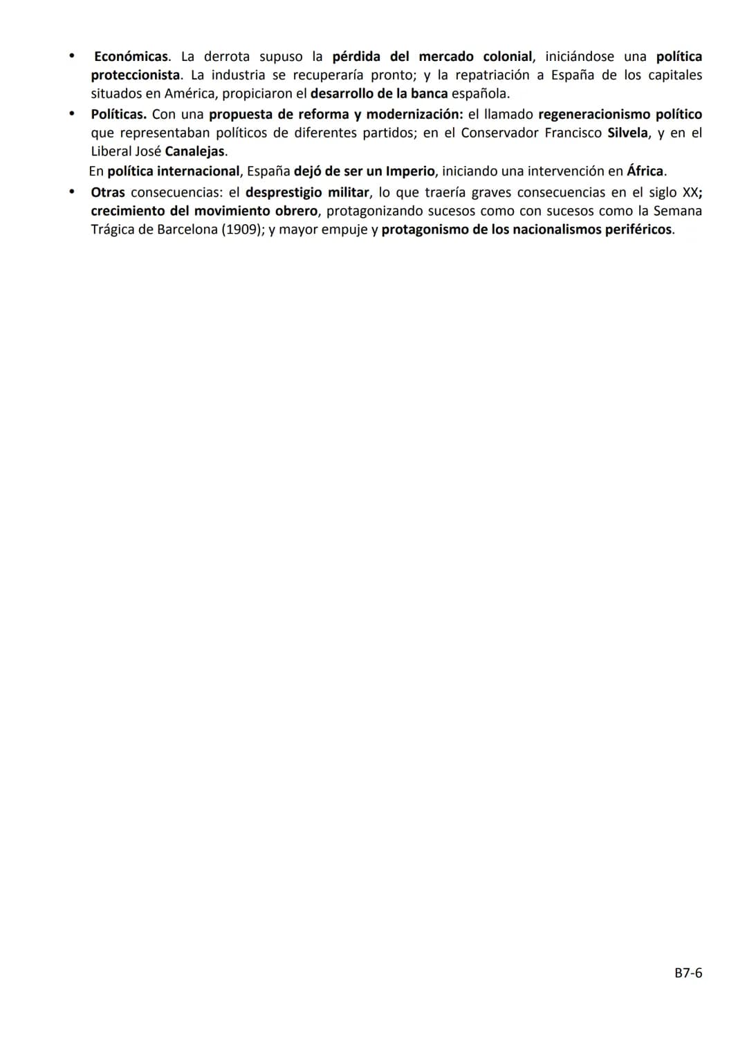 BLOQUE 7
LA RESTAURACIÓN BORBÓNICA: IMPLANTACIÓN Y AFIANZAMIENTO DE UN NUEVO
SISTEMA POLÍTICO (1874-1902)
7.1 LA RESTAURACIÓN BORBÓNICA (187