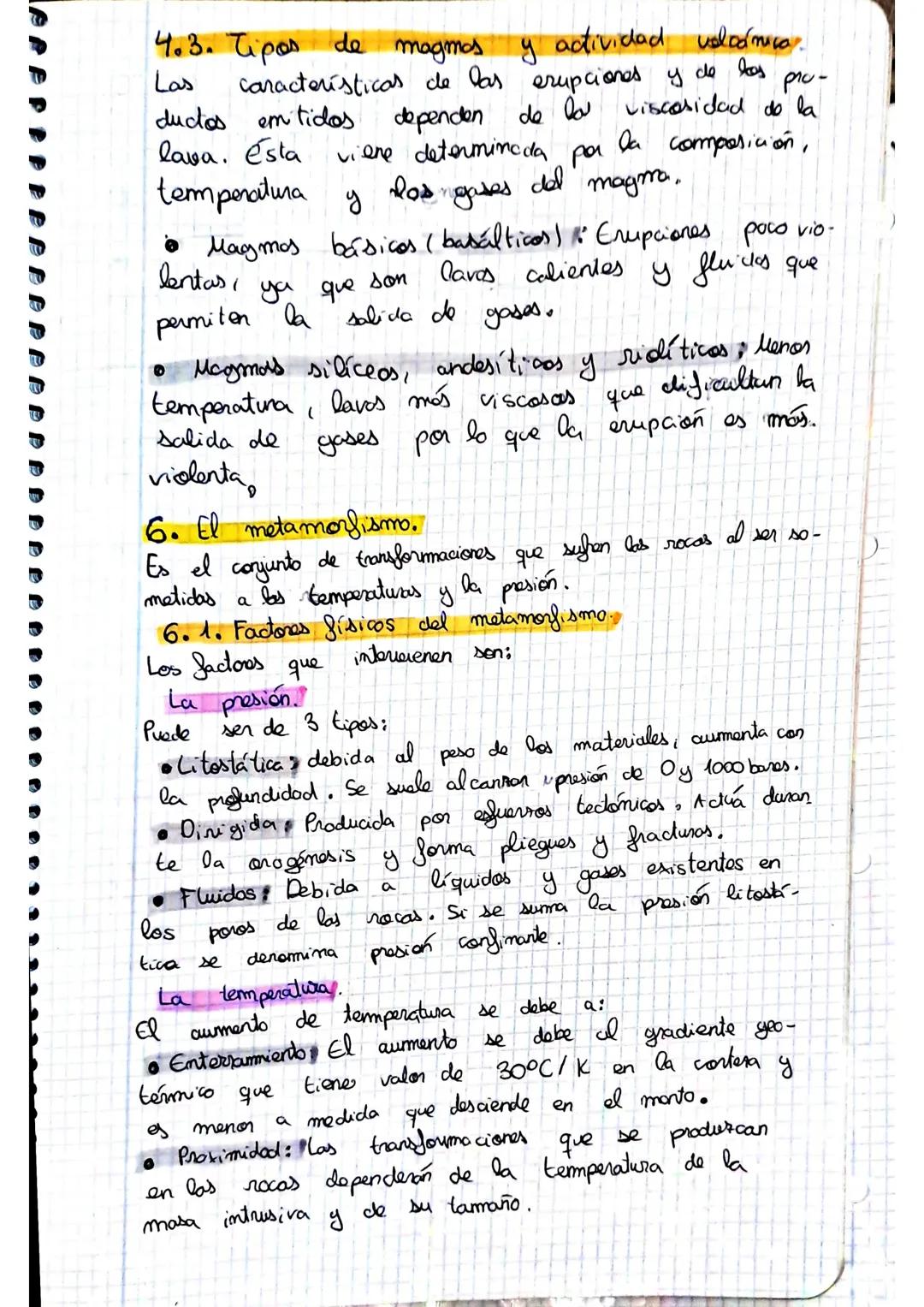 # TEMA 14: LOS PROCESOS
GEOLÓGICOS INTERNOS

1. El magmatismo.

1.  1. El magma

Es una merda de material fundido, gases y mine-
rales en su
