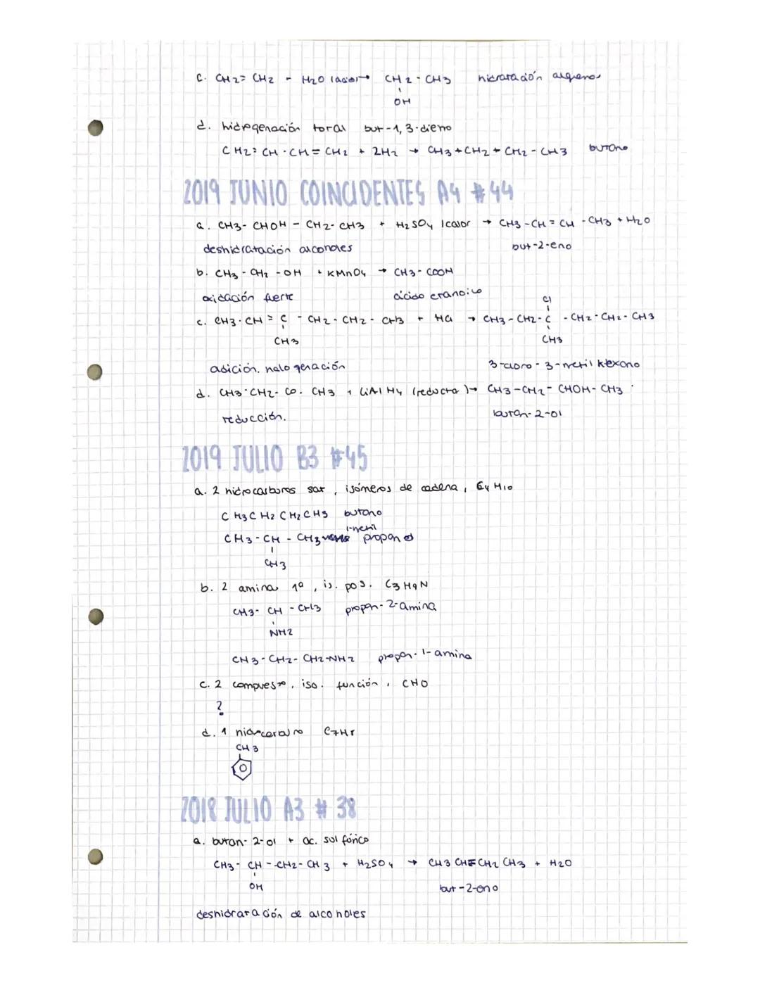 QUÍMICA
CMS
*
2011 MODELO 3B #
a 2-butanol
1- butanol sómero de codena
CH3 CH CH2 CH3
Он
Falso. Son isómeros de posición ya que tienen el mi