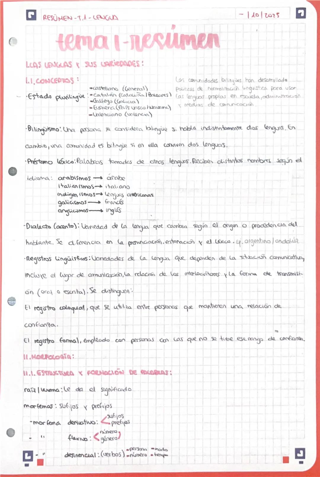 GRESÜMEN-T.1-LENGUA

tema I-resúmen

ICAS LENGLAS SUS CARIEDADES:

1.1. CONCEPTOS:

110/2025

Las comunidades bilingues han desarrollade

-c