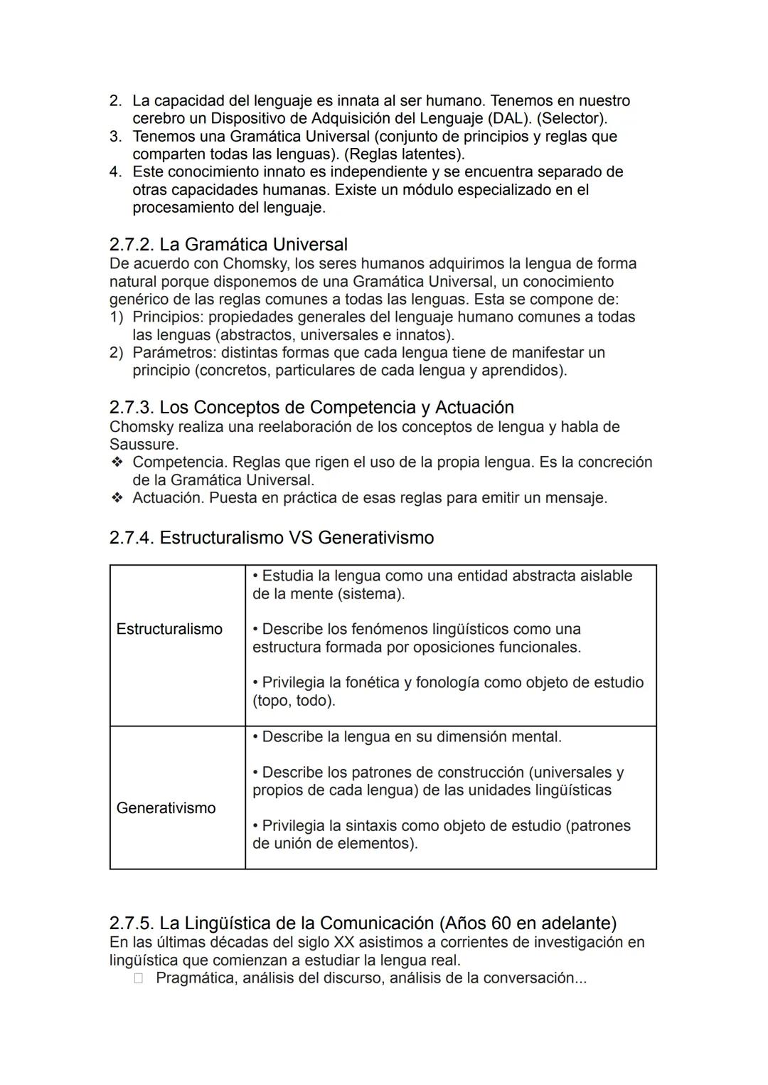 Tema 1: El lenguaje y las lenguas. La lengua como sistema
estructurado de signos: niveles y unidades.

1. La Comunicación
1.1. La Capacidad 
