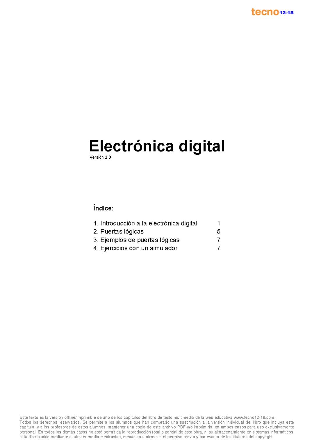 Introducción y Conceptos de la Electrónica Digital