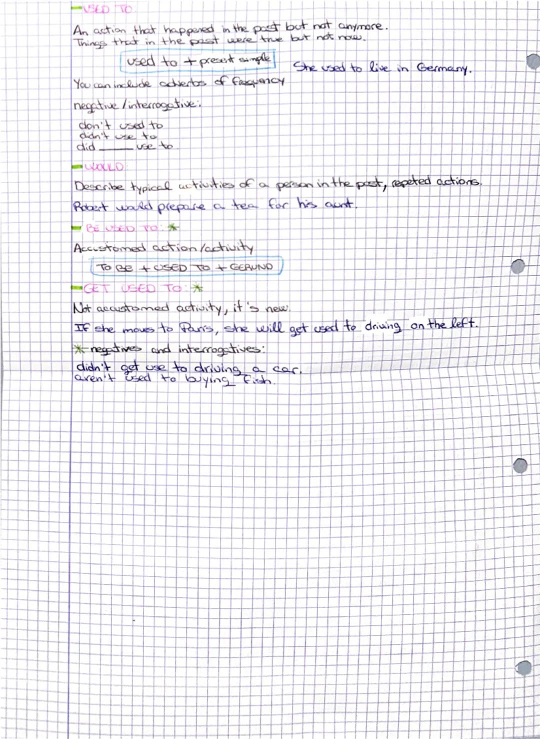 PAST TENSES:
-PAST SIMPLE:
To express finished past actions, routines or facts.
Keywords yesterday, last month, ago,
They picked up Lav at t