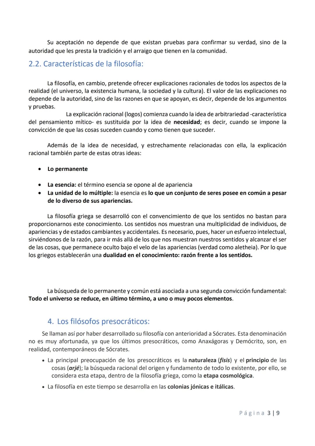  1. Factores que propiciaron la aparición de la filosofía:
La filosofía occidental se originó en el siglo VI a.C. en Grecia (o la Hélade, ta