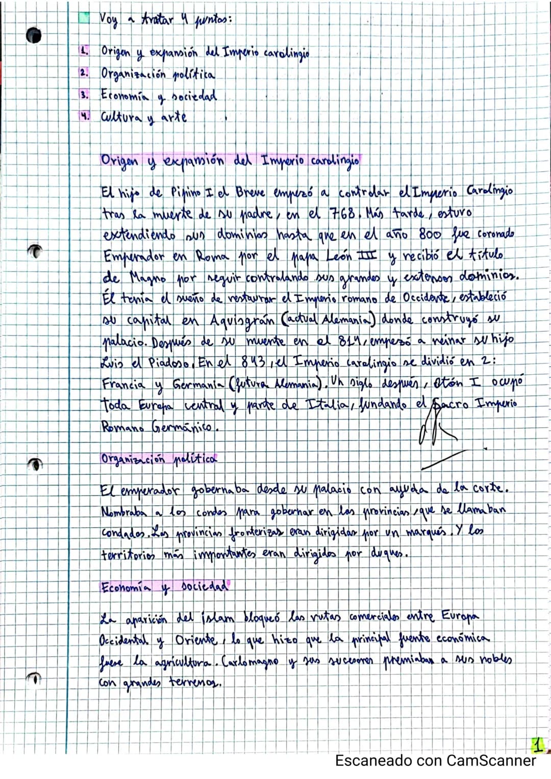 
<p>El hijo de Pipino I el Breve comenzó a controlar el Imperio Carolingio tras la muerte de su padre en el año 768. Más tarde, extendió sus
