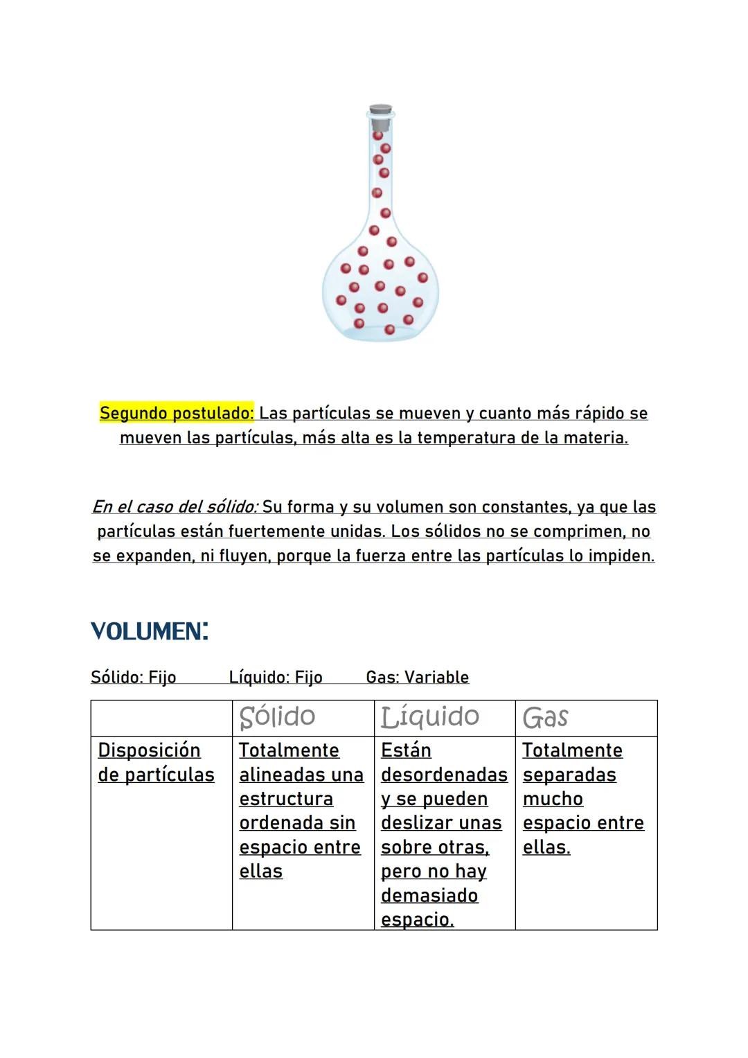 # LOS ESTADOS DE LA MATERIA

PROPIEDADES DE LOS TRES ESTADOS:

|           | Sólido | Líquido  | Gas      |
| :-------- | :----- | :------- 