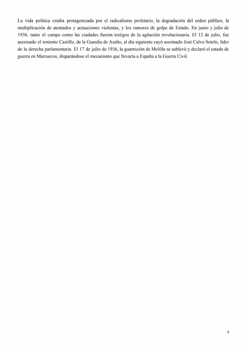 
<h2 id="lasegundarepblica19311936">La Segunda República (1931-1936)</h2>
<p>La Segunda República (1931-1936) fue recibida con esperanza por
