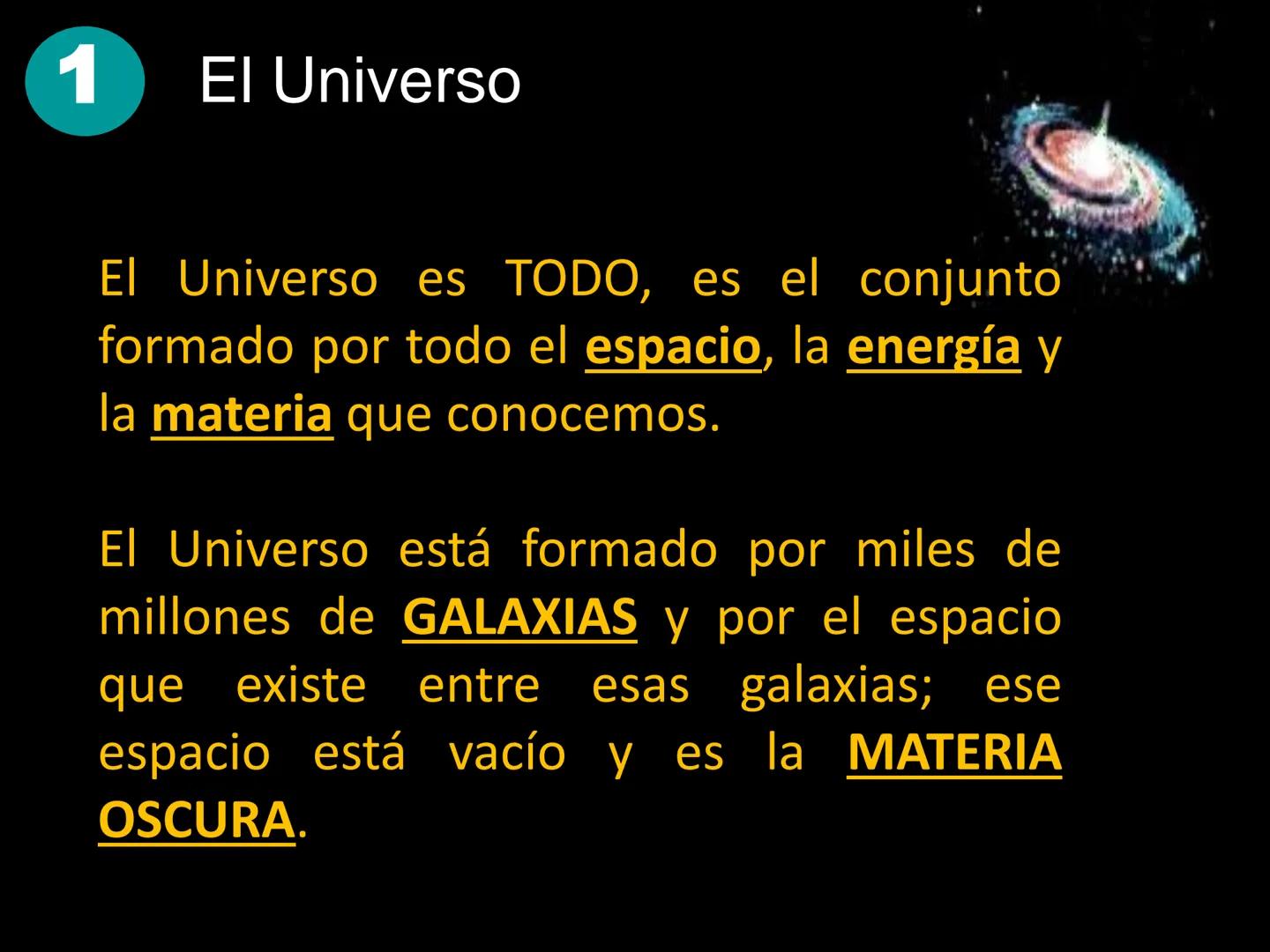 # Unidad Didáctica 1:

EL UNIVERSO Y EL SISTEMA
SOLAR Bienvenidos al mundo de la ASTRONOMÍA.
La Astronomía es la ciencia que estudia los
ast