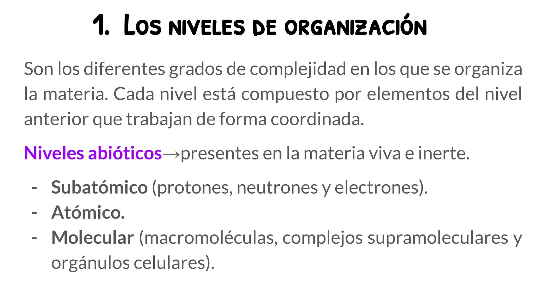 1.2 LA ORGANIZACIÓN
DEL CUERPO HUMANO:
MUCHO MÁS QUE
CÉLULAS

Biología y Geología
3º ESO # ÍNDICE

1. Los niveles de organización
2. La célu