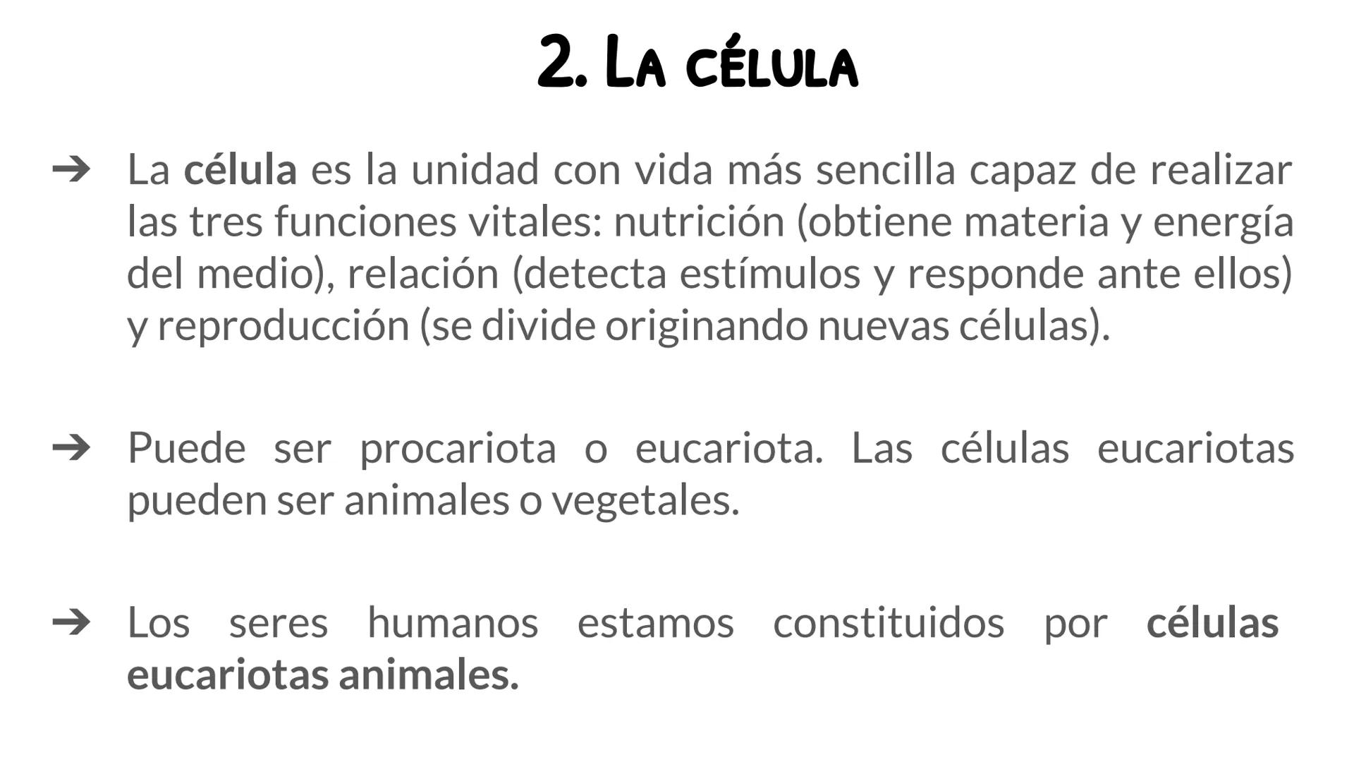 1.2 LA ORGANIZACIÓN
DEL CUERPO HUMANO:
MUCHO MÁS QUE
CÉLULAS

Biología y Geología
3º ESO # ÍNDICE

1. Los niveles de organización
2. La célu