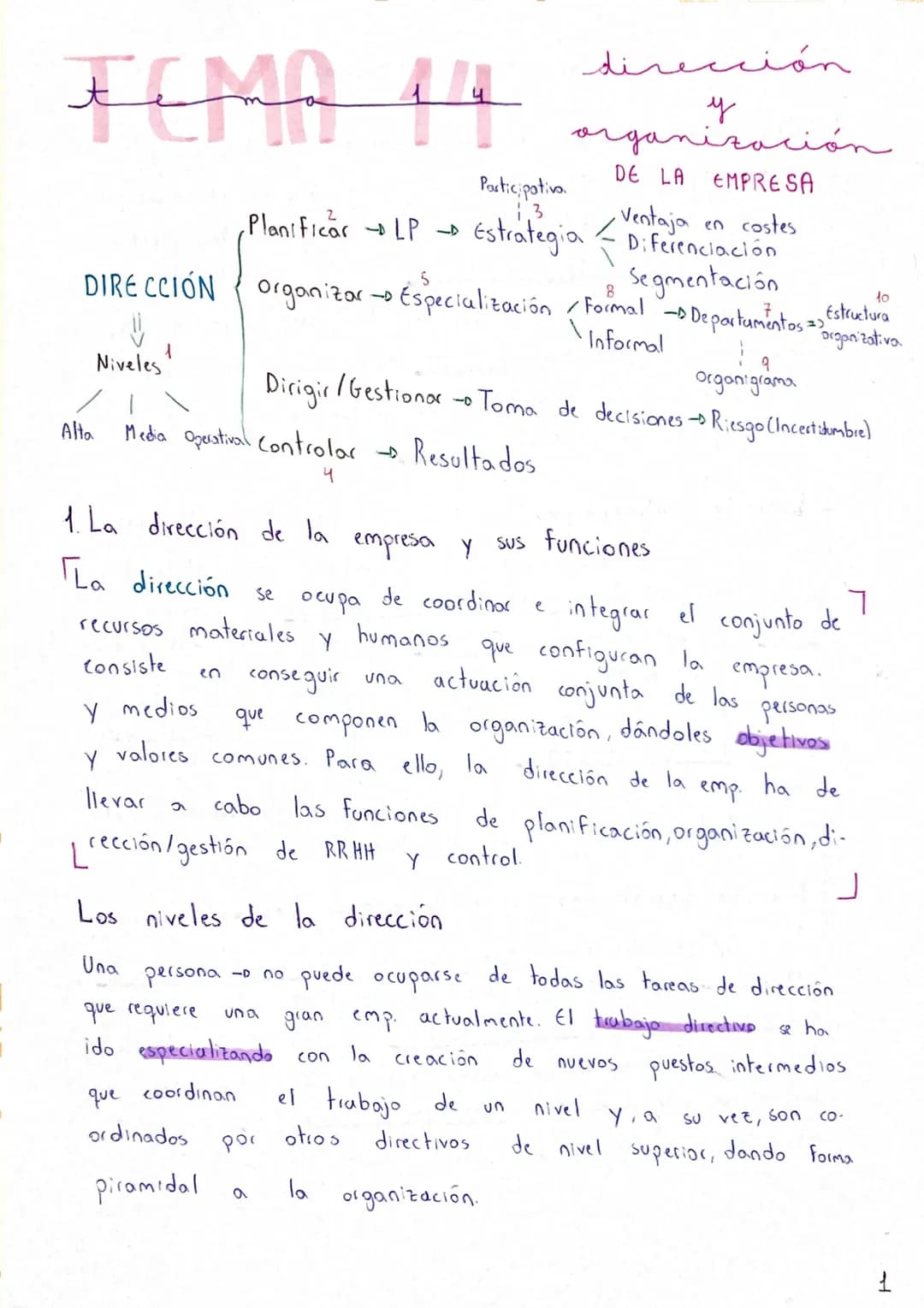 
<p>En una empresa, la alta dirección que es el nivel estratégico, se encarga de fijar los objetivos estratégicos de la empresa y asegurarse
