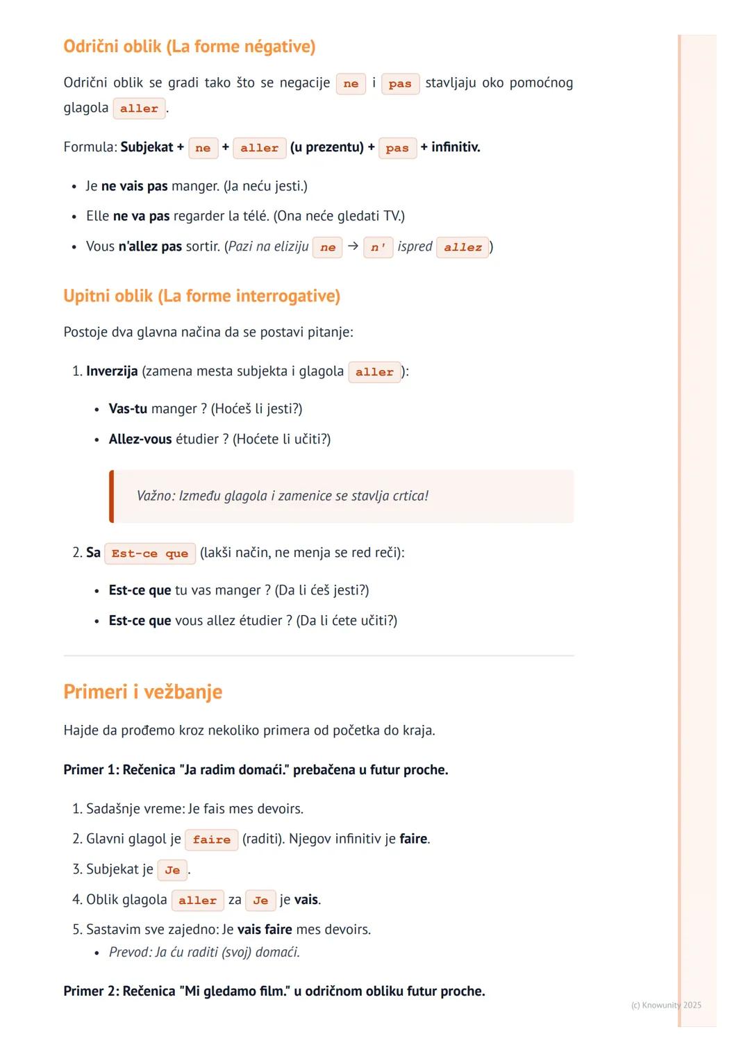 # Bliska budućnost (Futur proche)

Šta je bliska budućnost (futur proche)?

Futur proche je glagolsko vreme u francuskom jeziku koje se kori