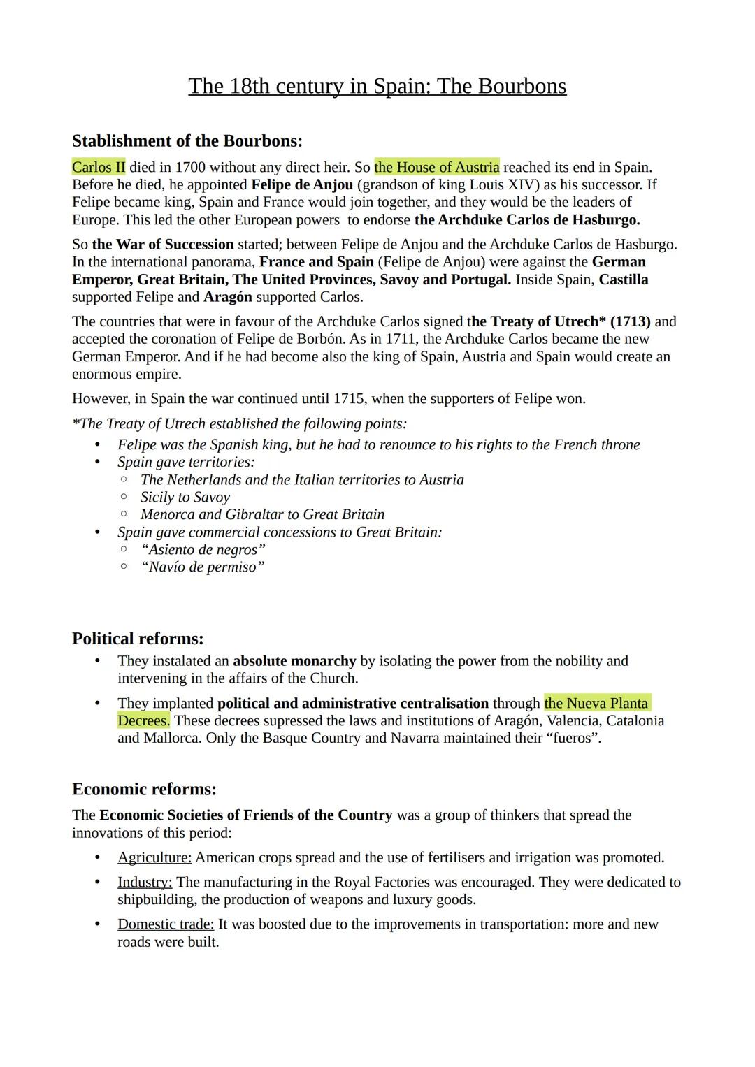 Colegio El Cantizal
Geografía e Historia
Unit 1:The 18th century, the Enlightenment
The Old Regime:
It is the term used to designate the per