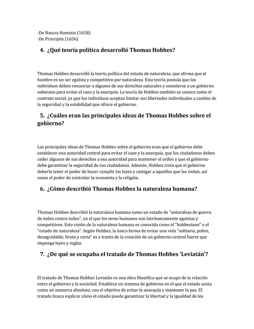 Ejercicio Thomas Hobbes
0. ¿Quién fue Thomas Hobbes?
Thomas Hobbes fue un filósofo inglés del siglo XVII. Fue uno de los principales exponen