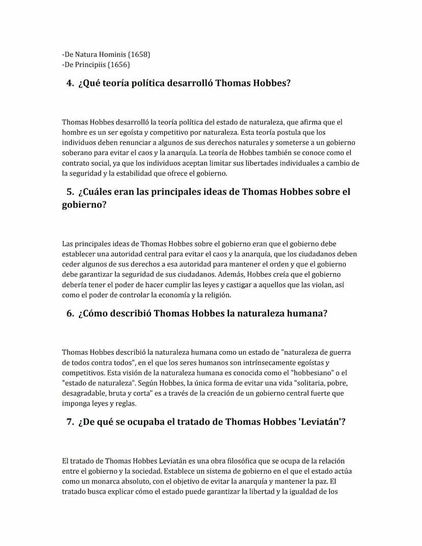 Ejercicio Thomas Hobbes
0. ¿Quién fue Thomas Hobbes?
Thomas Hobbes fue un filósofo inglés del siglo XVII. Fue uno de los principales exponen