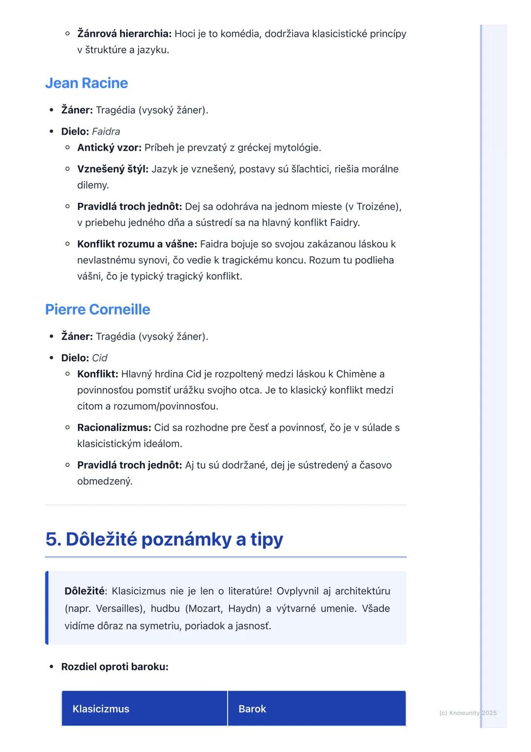 # Charakteristika klasicizmu

## 1. Úvod do klasicizmu

Klasicizmus je rozsiahly umelecký a literárny smer, ktorý sa objavil v 17. storočí
v