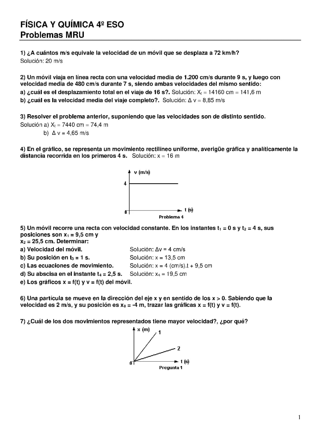 Repaso Cinemática