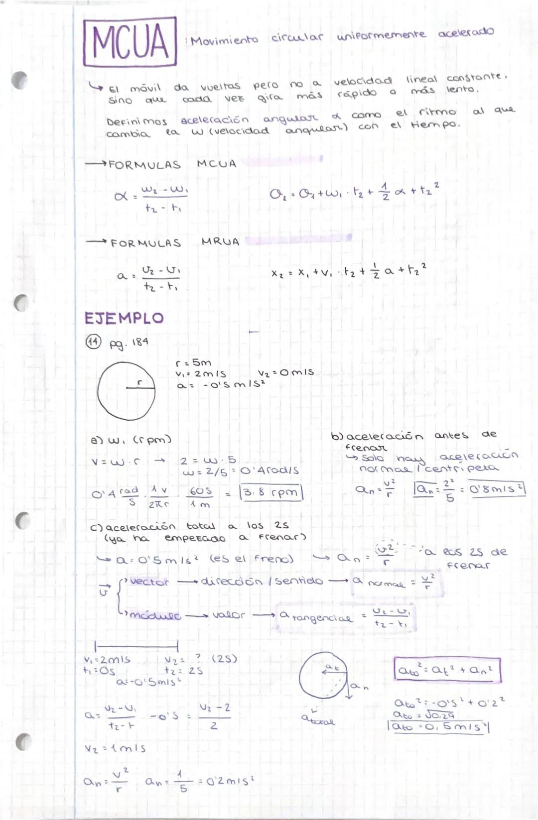 # MCU Y MCUA
pag 181-183

*   Unidad Fundamental de ángulo

$a : radian$

360 1 vuelta 2 radianes

9

Si quiero Saber la velocidad
con que S