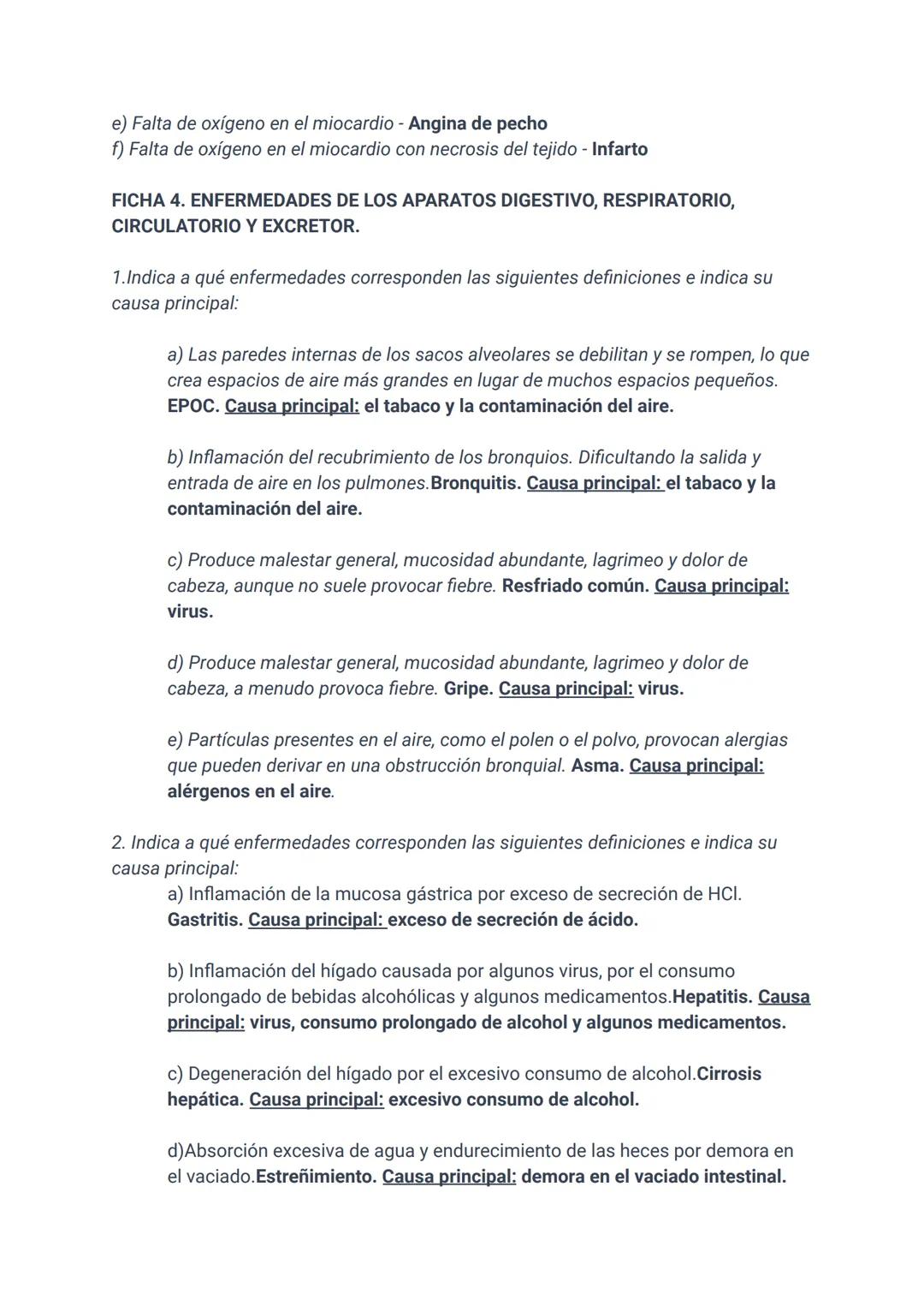 Ficha 3: APARATO DIGESTIVO, RESPIRATORIO, CIRCULATORIO Y EXCRETOR
1. ¿Cuáles son los aparatos implicados en realizar la función de nutrición