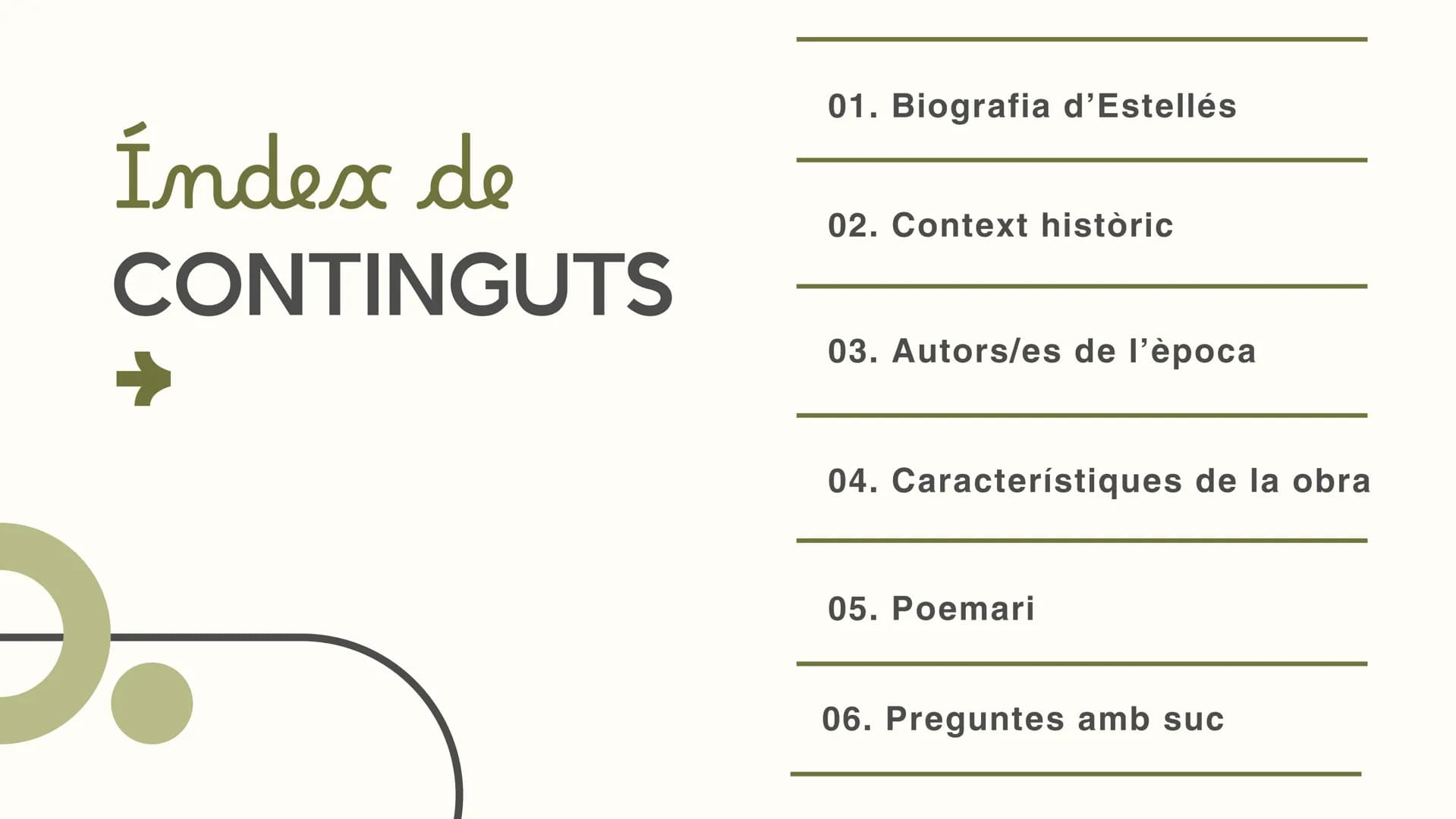- $\rightarrow$
- Vicent Andrés
- ESTELLÉS

Professora: Judith Gallardo Ortiz # Índex de
CONTINGUTS

01. Biografia d'Estellés

02. Context h