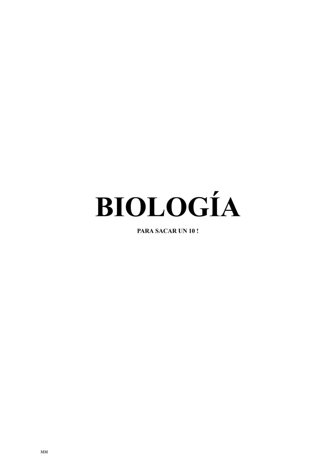 MM
BIOLOGÍA
PARA SACAR UN 10! BLOQUE I:
LA BASE MOLECULAR Y
FÍSICO-QUÍMICA DE LA VIDA
1. EL AGUA Y LAS SALES MINERALES.
MM
2. GLÚCIDOS Y LÍP