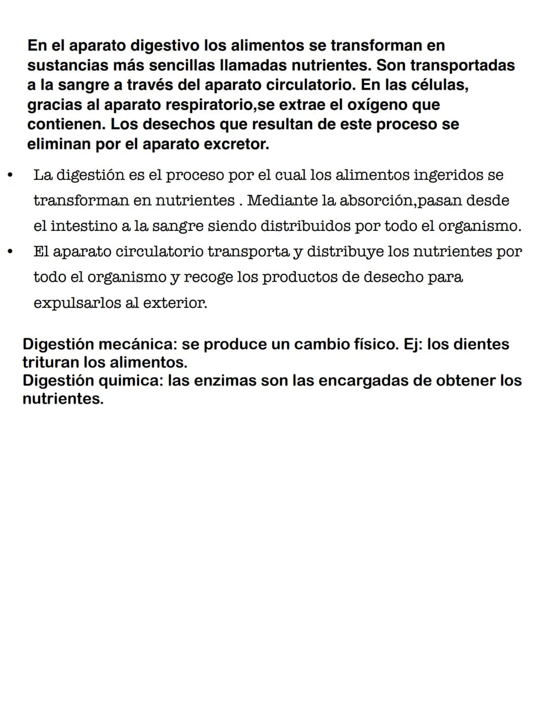 Boca:
En su interior están
los dientes y la lengua
Glándulas salivales:
• Facilitan el habla.
Mantienen la boca húmeda.
• Disuelven las sust