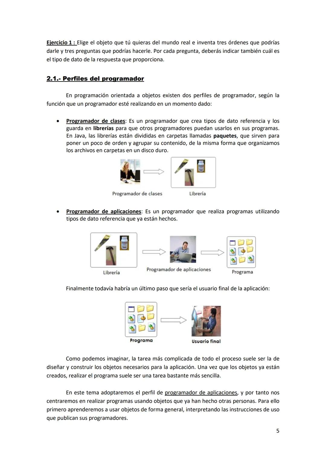 Fundamentos de
Programación
Tema 2: La programación
orientada a objetos
Contenidos
1.- Introducción
2.- La programación orientada a objetos.