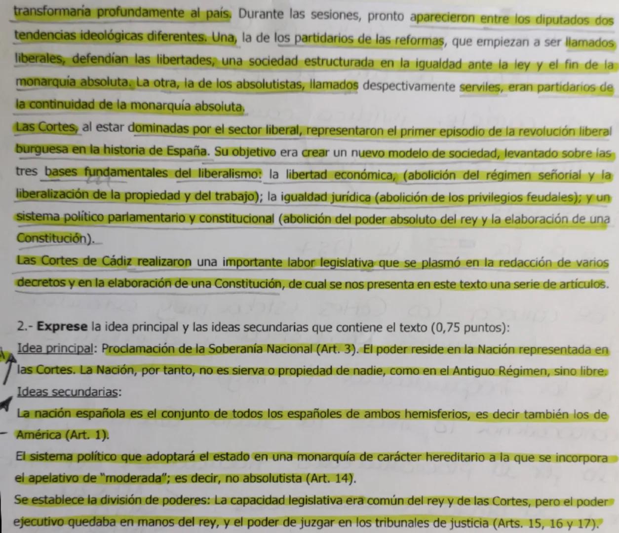 # LA CONSTITUCIÓN DE 1812.

[...] Las Cortes generales y extraordinarias de la Nación española, bien convencidas, después del
más detenido e