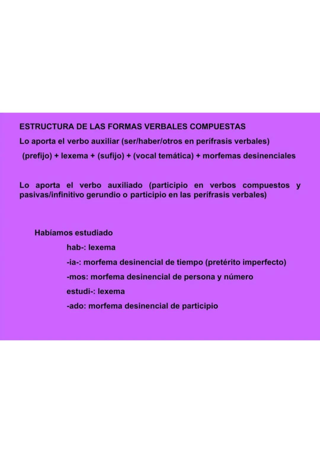 Ejercicios de morfología resueltos.
Para facilitaros la comprensión y asimilación de los conceptos, os he distribuido los
verbos según sean 