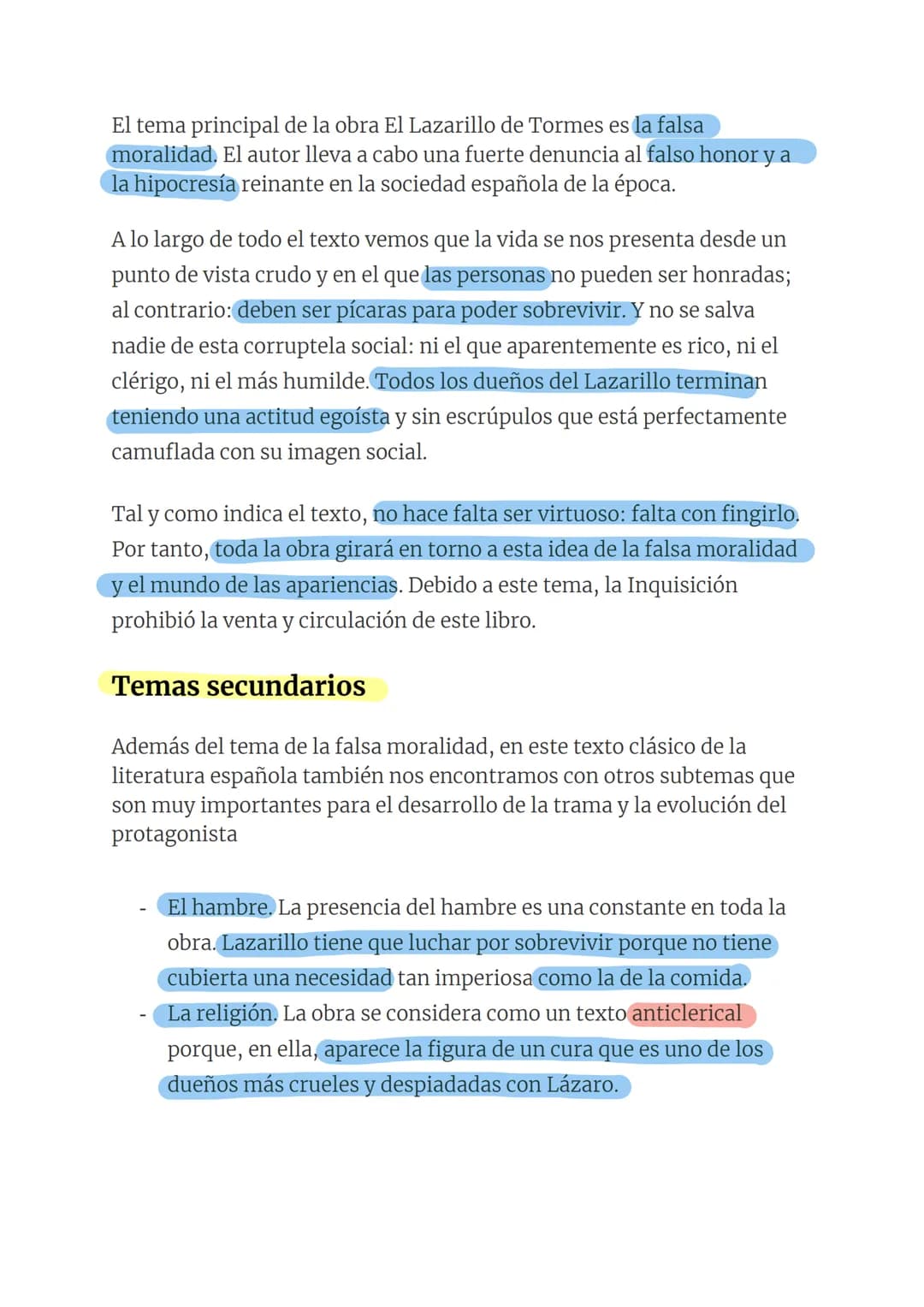Lazarillo de tormes
Esta novela se incluye dentro del género de la picaresca y nos relata la
vida de un joven de Salamanca que, debido a su 