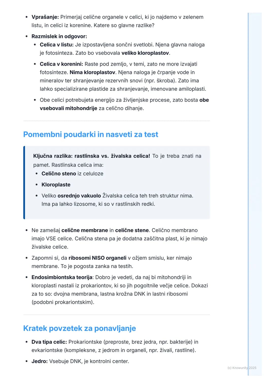 # Zgradba in delovanje celice

Uvod v zgradbo celice

Celica je osnovna gradbena in dejavna enota vseh živih bitij. Vse, kar se
dogaja v org