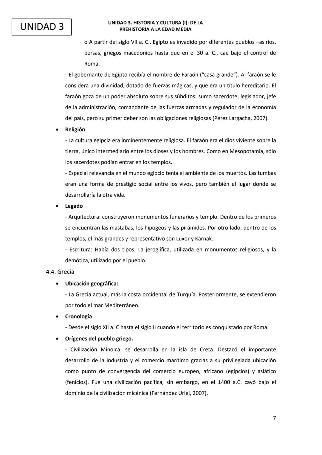 Ciencias Sociales
UNIDAD 3. Historia y cultura (1): de la Prehistoria a la Edad Media UNIDAD 3
ÍNDICE
1. Introducción y objetivos de la unid