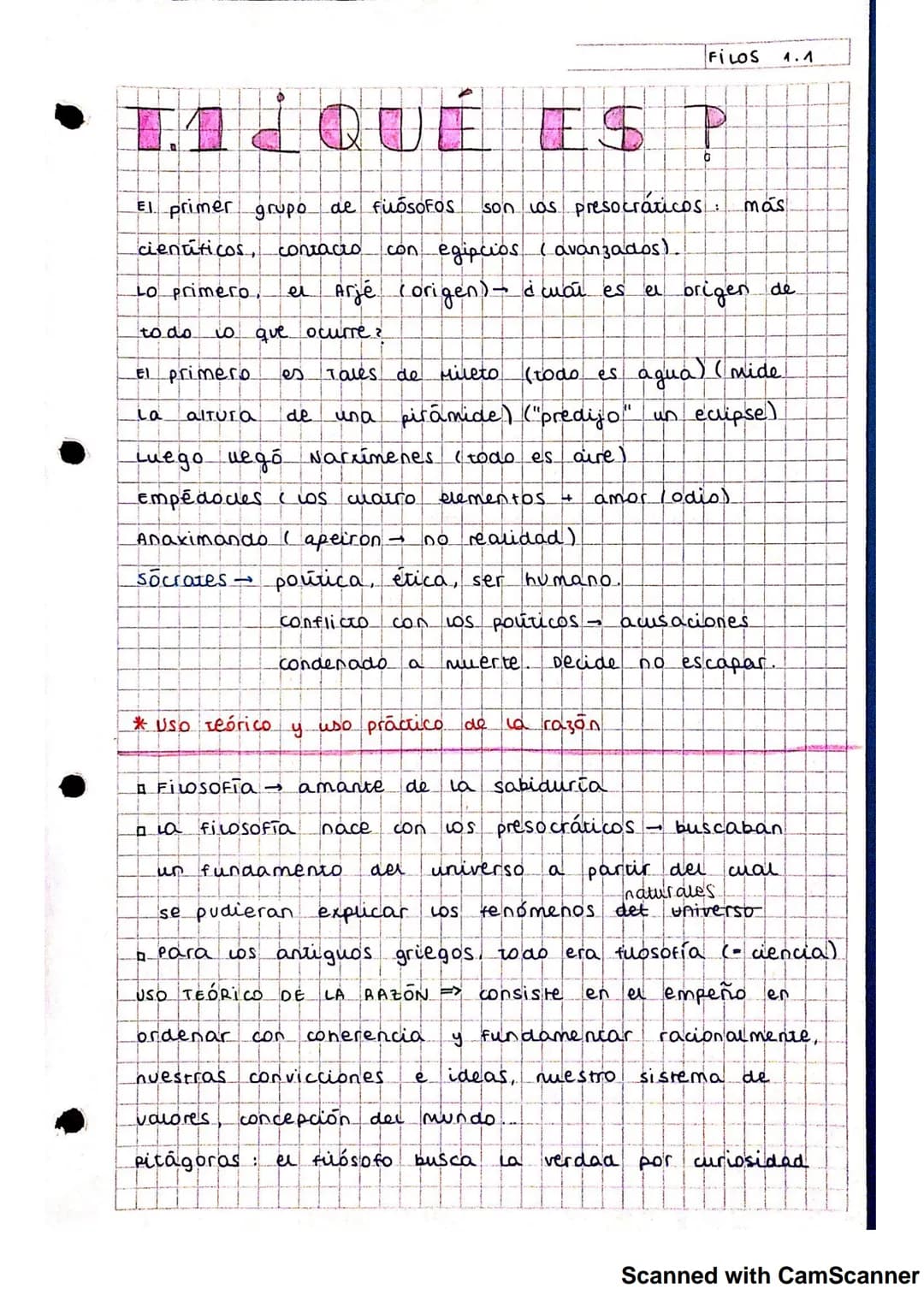 TAL QUE ES P
0
Lo primero.
El primer grupo de fuósofos son los presocraticos: más
cientificos, contacto
to do io que ocurre ?
El primero
La

