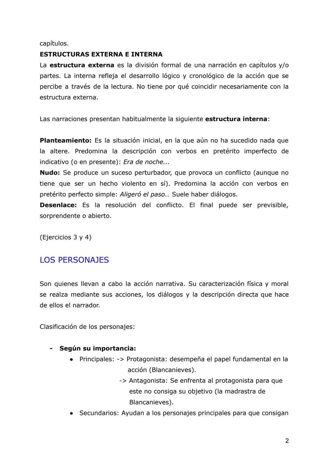 EL TEXTO NARRATIVO
LA NARRACIÓN
El texto narrativo es aquel en el que se relatan sucesos que les ocurren a unos
personajes en un tiempo y lu