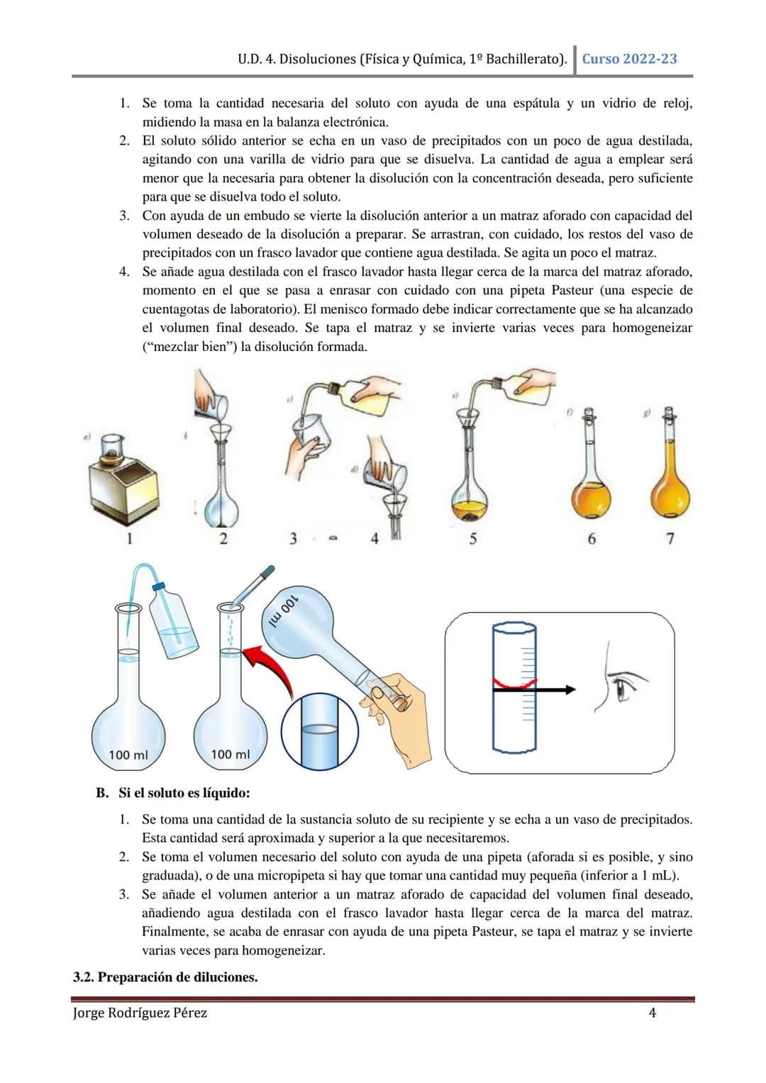 U.D. 4. Disoluciones (Física y Química, 1º Bachillerato). Curso 2022-23
TEMA 4: DISOLUCIONES.
1. DISOLUCIONES.
1.1. Conceptos básicos.
Una d