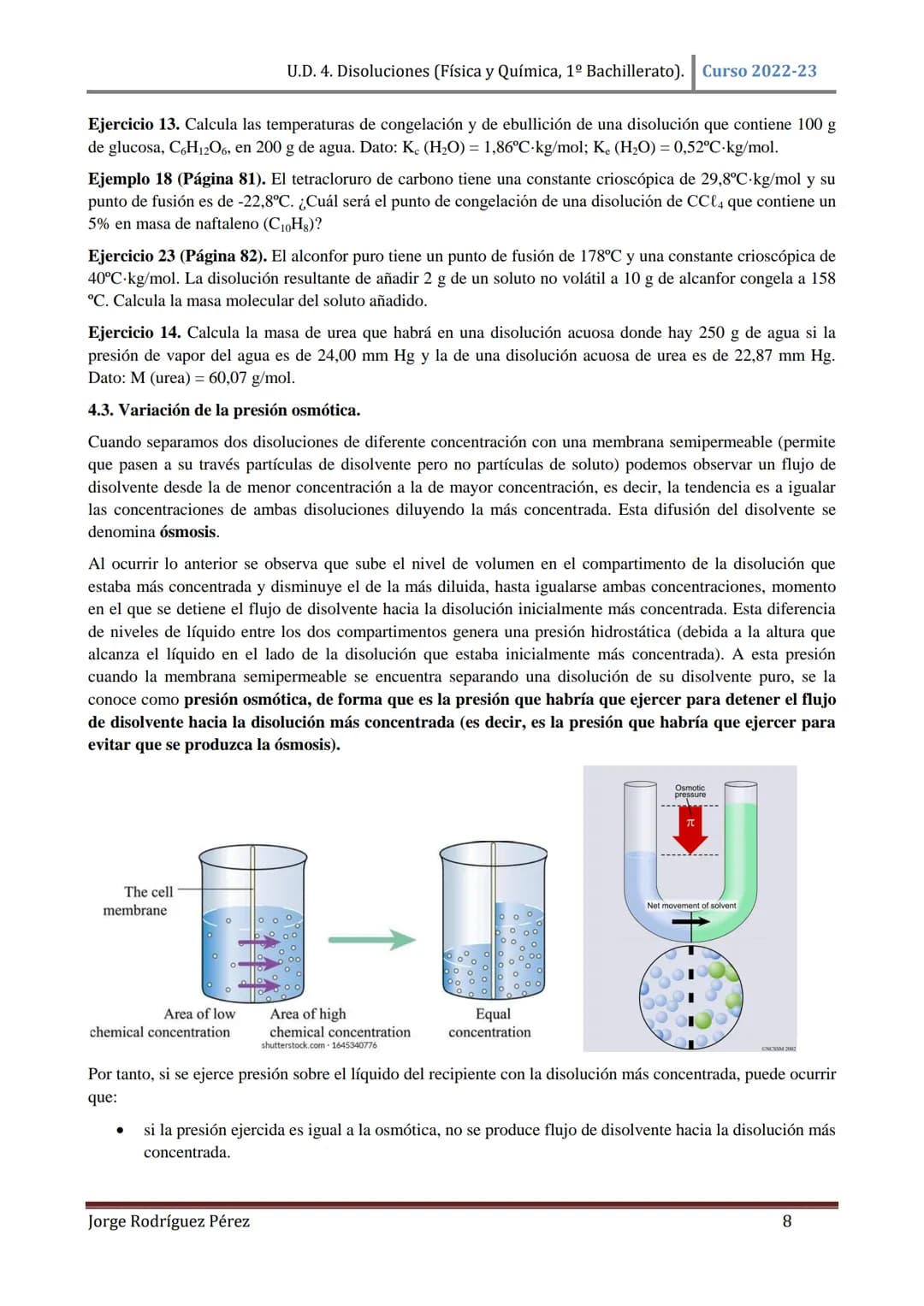 U.D. 4. Disoluciones (Física y Química, 1º Bachillerato). Curso 2022-23
TEMA 4: DISOLUCIONES.
1. DISOLUCIONES.
1.1. Conceptos básicos.
Una d