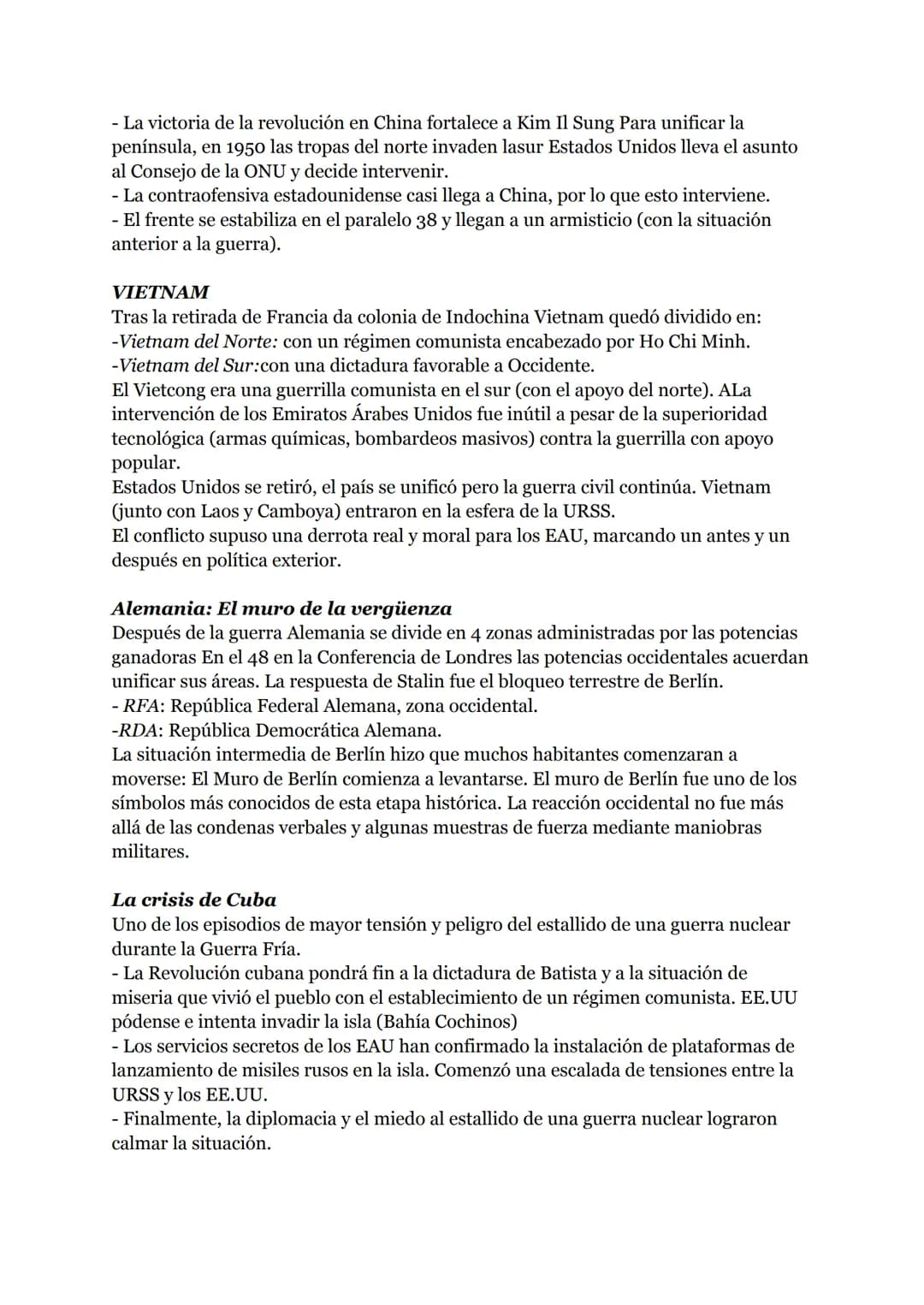Tema 12
La Guerra Fría y el Mundo Actual
1. Guerra fría
La Guerra fría define el sistema de relaciones internacionales existente entre 1945 