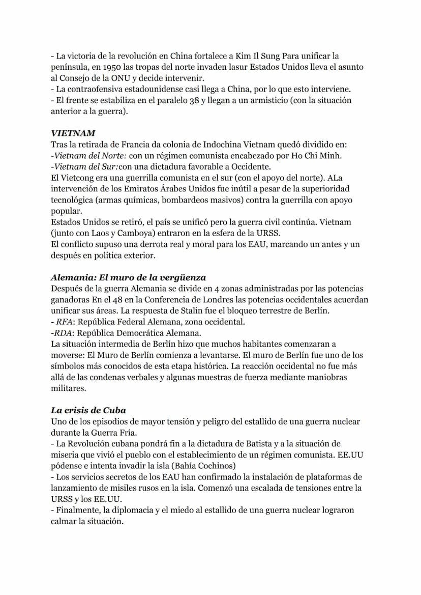 Tema 12
La Guerra Fría y el Mundo Actual
1. Guerra fría
La Guerra fría define el sistema de relaciones internacionales existente entre 1945 