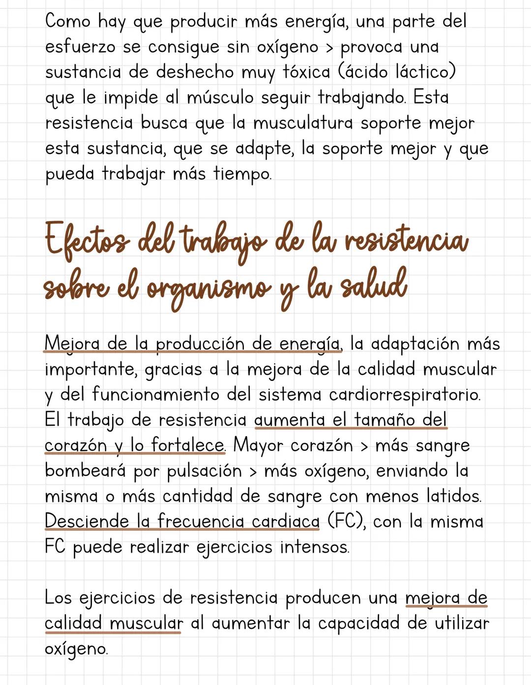 1 Resistencia
Definición: Cualidad física básica, que nos permita
mantener un esfuerzo el mayor tiempo posible,
haciendo frente a la fatiga.