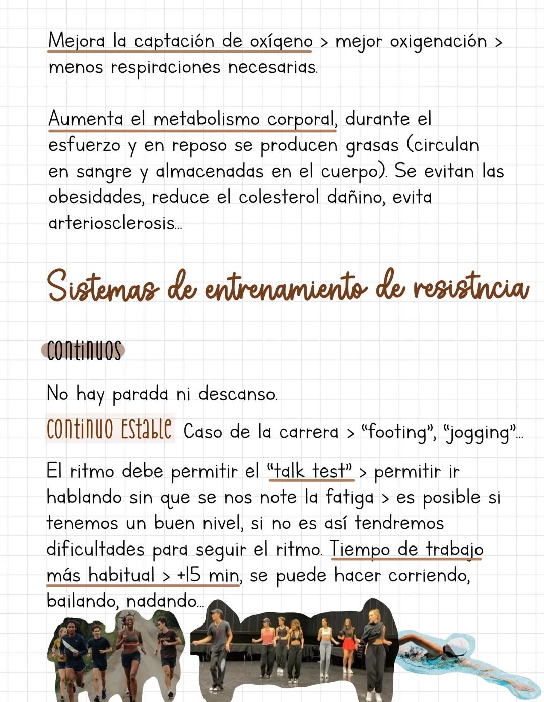 1 Resistencia
Definición: Cualidad física básica, que nos permita
mantener un esfuerzo el mayor tiempo posible,
haciendo frente a la fatiga.