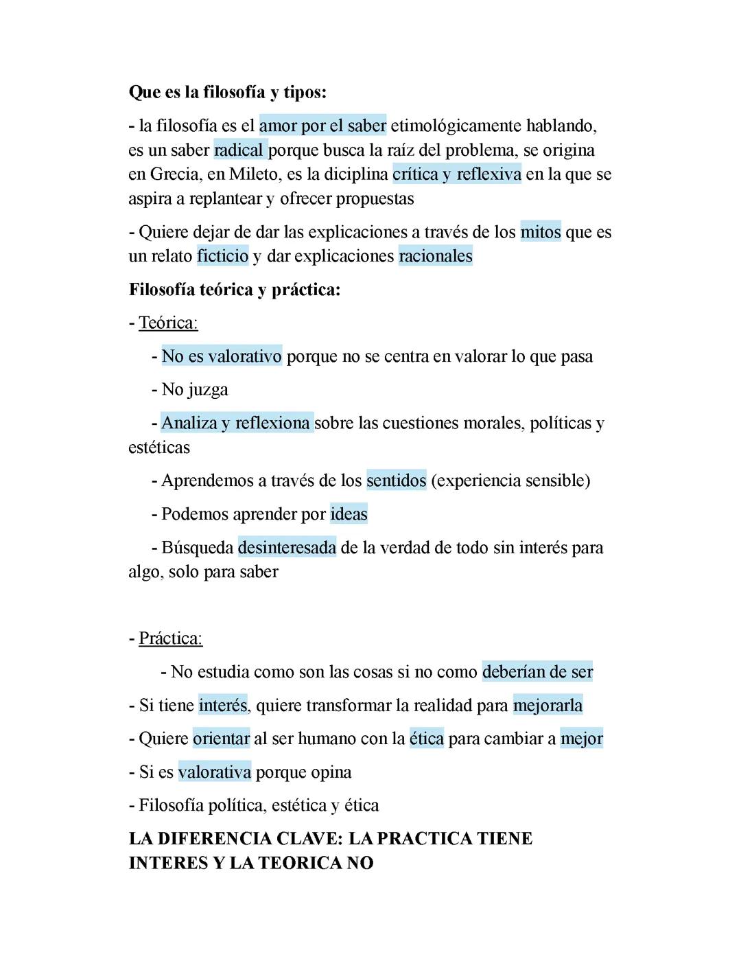 Características Generales De Filosofía